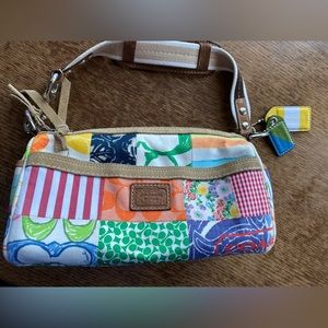 Small patchwork COACH purse